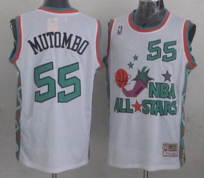 Jerseys Factory Cheap Mitchell And Ness Nuggets #55 Dikembe Muto