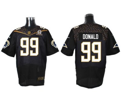 Jerseys Factory Cheap Nike Rams #99 Aaron Donald Black 2016 Pro