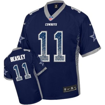 Jerseys Factory Cheap Nike Cowboys #11 Cole Beasley Navy Blue Te