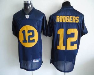 Jerseys Factory Cheap Packers #12 Aaron Rodgers Blue Stitched NF