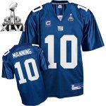 Jerseys Factory Cheap Giants #10 Eli Manning Blue Super Bowl XLV