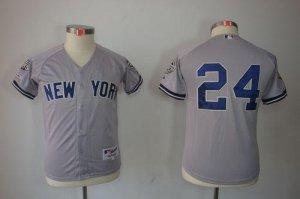 Jerseys Factory Cheap Yankees #24 Robinson Cano Grey Embroidered