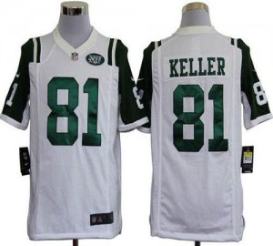 Jerseys Factory Cheap Nike Jets #81 Dustin Keller White Men's St