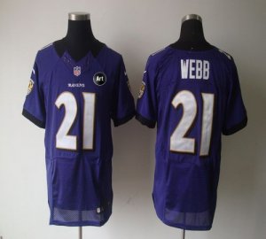 Jerseys Factory Cheap Nike Ravens #21 Lardarius Webb Purple Team