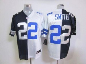 Jerseys Factory Cheap Nike Cowboys #22 Emmitt Smith Navy Blue/Wh