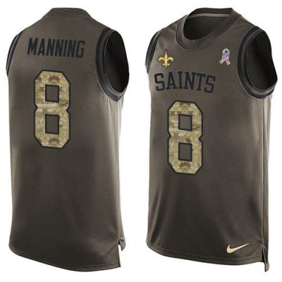 Jerseys Factory Cheap Nike Saints #8 Archie Manning Green Men's