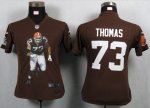 Jerseys Factory Cheap Nike Browns #73 Joe Thomas Brown Team Colo
