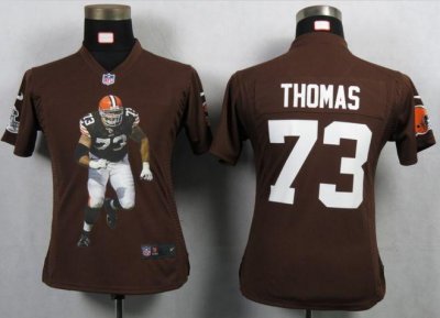 Jerseys Factory Cheap Nike Browns #73 Joe Thomas Brown Team Colo