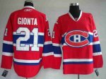 Jerseys Factory Cheap Canadiens #21 Brian Gionta Embroidered Red