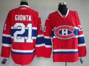 Jerseys Factory Cheap Canadiens #21 Brian Gionta Embroidered Red