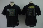 Jerseys Factory Cheap Ducks #21 LaMichael James Black Embroidere