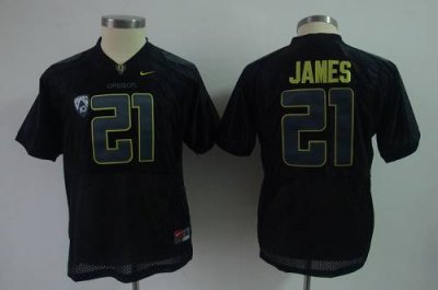 Jerseys Factory Cheap Ducks #21 LaMichael James Black Embroidere