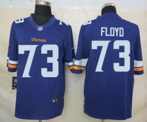 Jerseys Factory Cheap Nike Vikings #73 Sharrif Floyd Purple Team