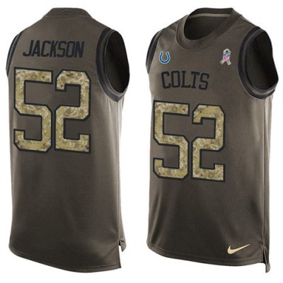 Jerseys Factory Cheap Nike Colts #52 D'Qwell Jackson Green Men's