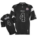 Jerseys Factory Cheap Vikings #4 Brett Favre Black Shadow Team 5