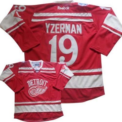 Jerseys Factory Cheap Red Wings #19 Steve Yzerman Red 2014 Winte