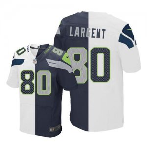 Jerseys Factory Cheap Nike Seahawks #80 Steve Largent White/Stee