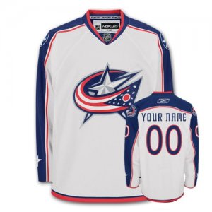 Jerseys Factory Cheap Blue Jackets Personalized Authentic White