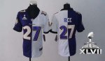 Jerseys Factory Cheap Nike Ravens #27 Ray Rice Purple/White Supe