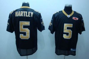 Jerseys Factory Cheap Saints #5 Garrett Hartley Black With Super