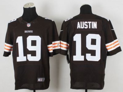 Jerseys Factory Cheap Nike Browns #19 Miles Austin Brown Team Co