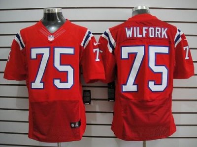 Jerseys Factory Cheap Nike Patriots #75 Vince Wilfork Red Altern