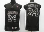 Jerseys Factory Cheap Lakers #24 Kobe Bryant Embroidered Black B