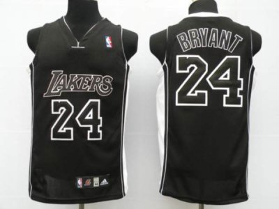 Jerseys Factory Cheap Lakers #24 Kobe Bryant Embroidered Black B