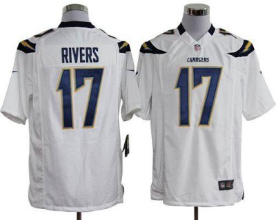 Jerseys Factory Cheap Nike Chargers #17 Philip Rivers White Men'