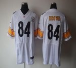 Jerseys Factory Cheap Nike Steelers #84 Antonio Brown White Men'