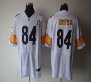 Jerseys Factory Cheap Nike Steelers #84 Antonio Brown White Men'