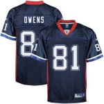 Jerseys Factory Cheap Bills #81 Terrell Owens Dark Blue Stitched