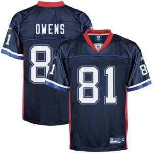 Jerseys Factory Cheap Bills #81 Terrell Owens Dark Blue Stitched