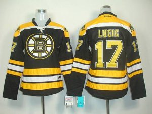 Jerseys Factory Cheap Bruins #17 Milan Lucic Black Women's Home