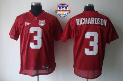 Jerseys Factory Cheap Crimson Tide #3 Trent Richardson Red 2013