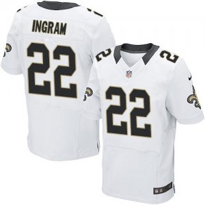 Jerseys Factory Cheap Nike Saints #22 Mark Ingram White Men's St