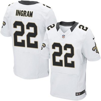 Jerseys Factory Cheap Nike Saints #22 Mark Ingram White Men's St