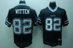 Jerseys Factory Cheap Cowboys #82 Jason Witten Black Shadow Stit
