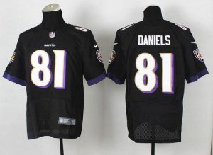 Jerseys Factory Cheap Nike Ravens #81 Owen Daniels Black Alterna