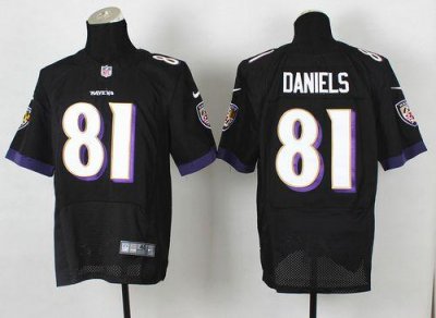 Jerseys Factory Cheap Nike Ravens #81 Owen Daniels Black Alterna