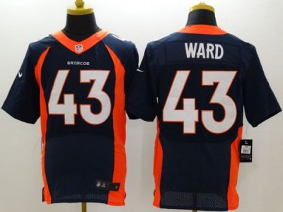 Jerseys Factory Cheap Nike Broncos #43 T.J. Ward Navy Blue Alter