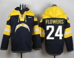 Jerseys Factory Cheap Nike Chargers #24 Brandon Flowers Navy Blu