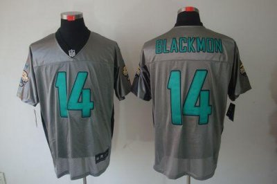 Jerseys Factory Cheap Nike Jaguars #14 Justin Blackmon Grey Shad