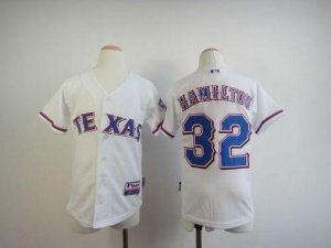 Jerseys Factory Cheap Rangers #32 Josh Hamilton White 2010 World