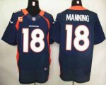Jerseys Factory Cheap Nike Broncos #18 Peyton Manning Navy Blue