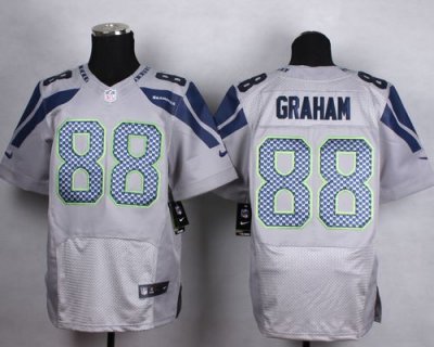 Jerseys Factory Cheap Nike Seahawks #88 Jimmy Graham Grey Altern