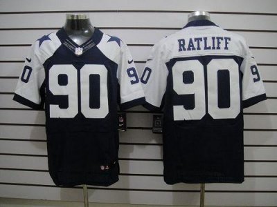 Jerseys Factory Cheap Nike Cowboys #90 Jay Ratliff Navy Blue Tha