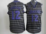 Jerseys Factory Cheap Lakers #12 Dwight Howard Black/Grey Groove