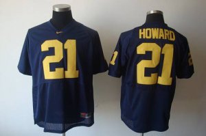 Jerseys Factory Cheap Wolverines #21 Desmond Howard Blue Embroid