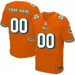 Jerseys Factory Cheap Nike Miami Dolphins Customized Orange Embr